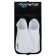 Flippers for swimming, white color, size 34-35, silicone