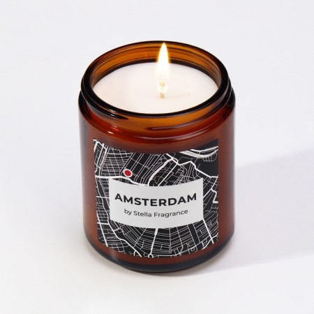 Aromatic candle in the bank "Amsterdam", pine, eucalyptus, 250 g-3