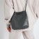 Bag Cross-Bodi with a zipper, gray color