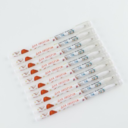 Handle Blue Blue Paste 0.5 mm with cap “September 1: for five” plastic