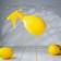 Lemon spray gun, 500 ml, yellow color