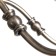 Fiona chandelier, 5x40W E14, bronze color