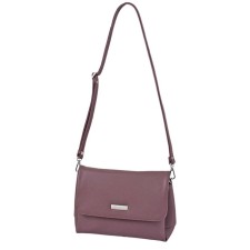 Messenger bag, valve department, purple color 17x26x10cm