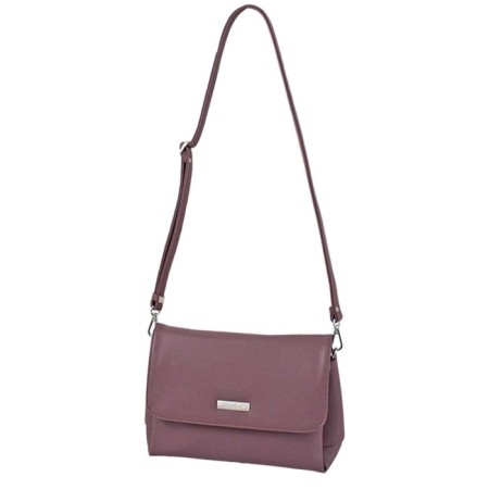 Messenger bag, valve department, purple color 17x26x10cm