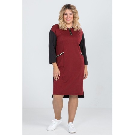 Women's dress, size 52, red color