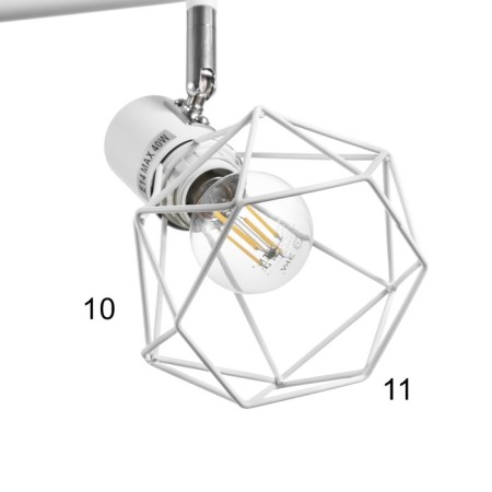 Louisiana lamp 2x60W E14 white/chrome-6