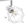 Louisiana lamp 2x60W E14 white/chrome
