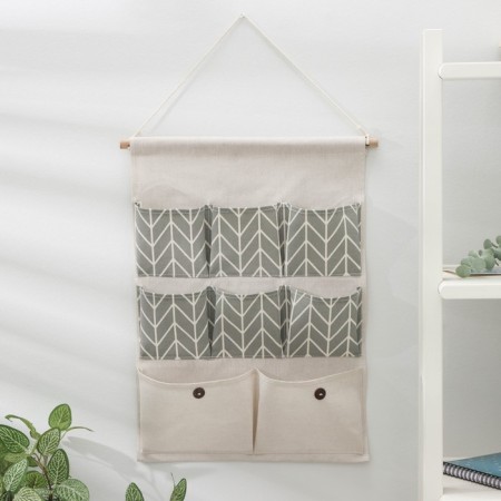 Sight and Sigzag Pockets Organizer, 8 departments, 49.5 × 35x3 cm, color gray color