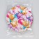Disposable paper plate "balls", (18 cm), set 6 pcs