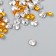 Decor for creativity in the bottle "Rhinestones. Bright yellow" set 250 pcs d = 0.6 cm 4x3x3 cm