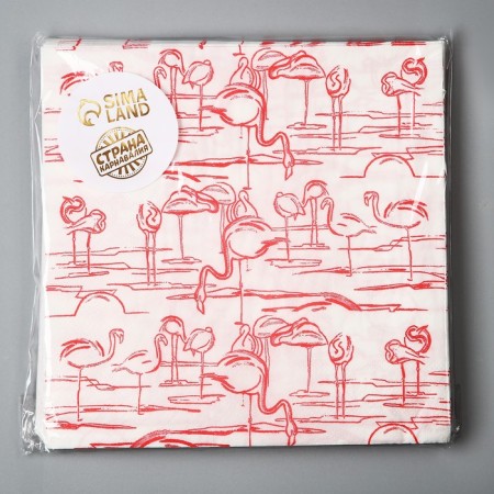 Paper Napkins "Flamingo", in a set of 20 pcs.-3