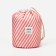 Cosmetic bag on a cord, with a wallet, pink color