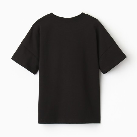 T -shirt Children's Minaku: Basic Line Kids Black Color, Height 98-9