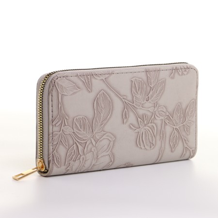 Women's wallet with lightning, gray color