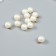Decor for creativity plastic "Pearl rough ball with loop" set 12 pcs d = 1 cm