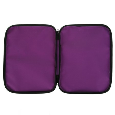 Folder with handles Textile A4, 350 x 270 x 20 mm, calligrata "office", nylon 600D, two -tone cantus, purple-2