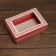 The box is folding, the lid is, with the “New Year's Deer” window 21 x 15 x 7 cm
