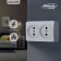 Double Luazon Lighting "SPb", 10 A, without salary, white