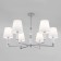 Ceiling Lamp EUROSVET CONSO 60145/6, E14, 6x40W, 800x800x550 mm, chromium color