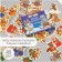 Stickers for creativity "owl New Year" embossing gold set 48 pcs 9x7x0.8 cm