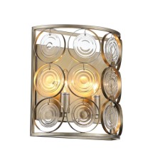 Wall lamp ST LUCE. SL1105.201.02. Seranda. 2x60 W, E14, 31x32 cm, golden color with patina
