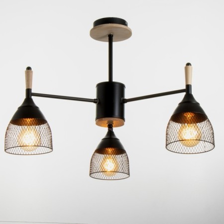 Svetogor Luke "Way" 3x60W E27 Black 59.5x59.5x38.5cm