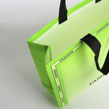 Bag without fastening, green color-2