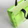 Bag without fastening, green color