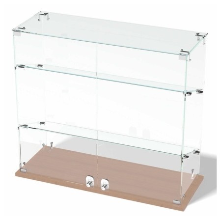 Smail window, 2 inclined shelves, 800 × 300 × 700, chipboard, glass, color Book light-1