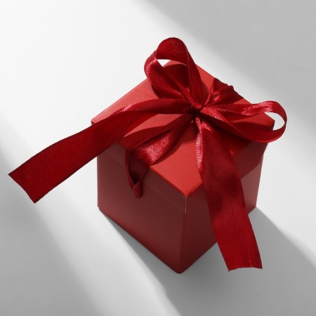 Gift box "Present" 6 × 6, red