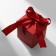 Gift box "Present" 6 × 6, red