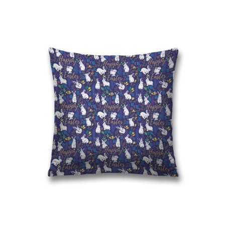 Decorative pillowcase "Easter rabbit in the grass", on a zipper, size 45x45 cm