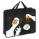 Folder with A4 handles, 330 x 260 x 75 mm, plastic, pens, calligrata "geese"