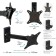 Broke for LED/LCD TVs ARM Media Mars-1 Black