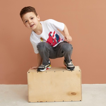 T-shirt Children's Spider-Man, height 98-104, white-6