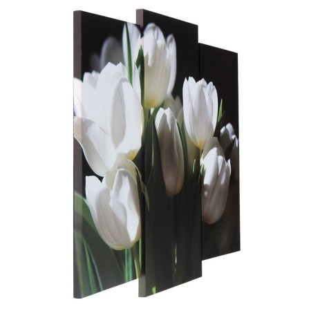 Modular picture "White Tulips" (2-25x52; 1-30x60) 60x80 cm-1