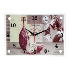 Carty clock is wall-mounted, interior 