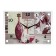 Carty clock is wall-mounted, interior "lilac vases", silent, 25 x 35 cm