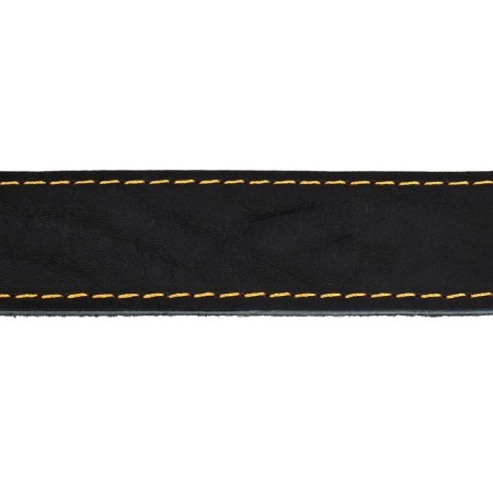 Collar combined leather/tarpaulin, 69 x 3.5 cm, Osh 45-60 cm, black-5