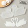 Silicone Mold for candy and chocolate "Swans", h = 8 cm, h = 9 cm, the color is transparent