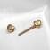 Piercing for the chest "hearts", color gold