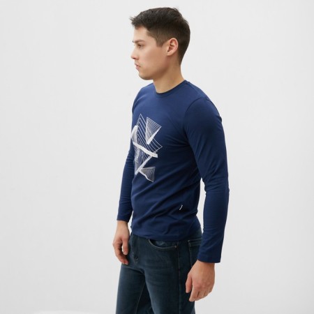 Jumper male, blue color, size 48-2