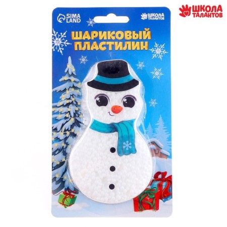 Ball plasticine coarse -grained "snowman", 6.3 g-1