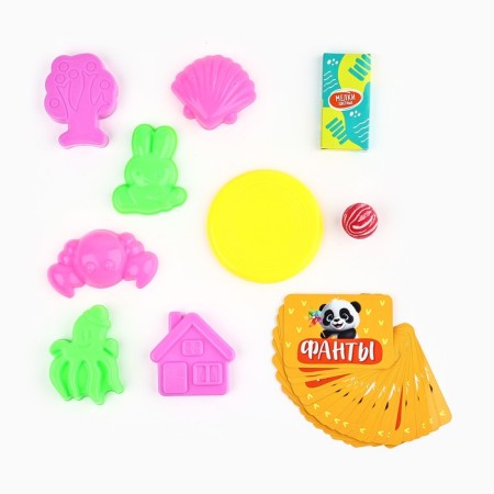 Gift set with a backpack + set of molds for games in the sand "Funny Panda"-11