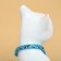 Kotoflash collar, with a tambourine, 30 x 1 cm, polyester, blue