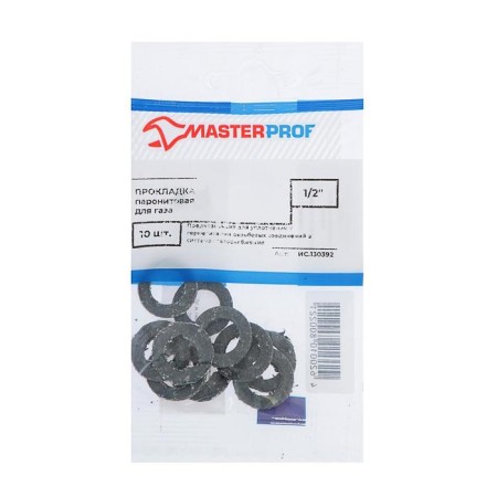 Paronite laying Masterprof IS. 130392, for gas 1/2 ", set of 10 pcs.-2