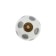 Handle button tundra, ceramic, white color with gray circles