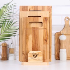 A set of cutting boards 