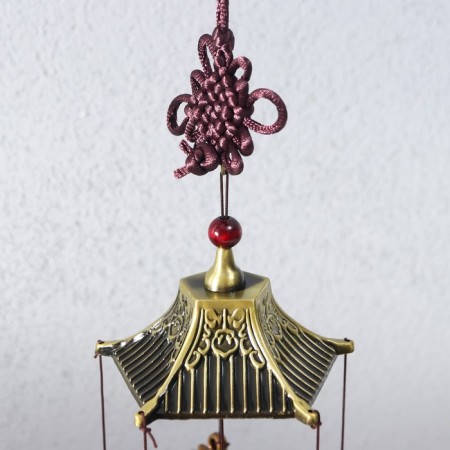 Wind Music Metal "Ganesha" 5 bells 48 cm-1