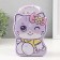Piggy bank Metal with a lock "Cute cat" mix 7x12x16 cm